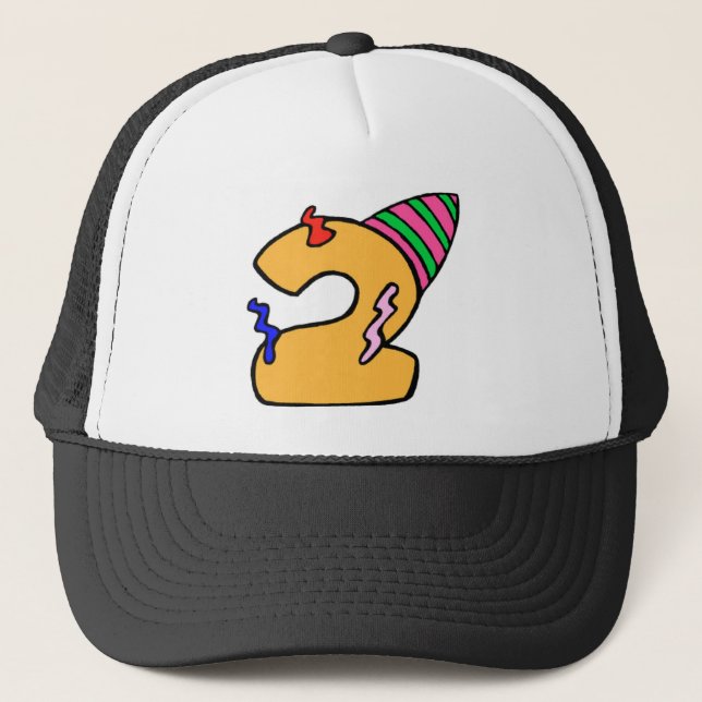 2nd Birthday Party Trucker Hat (Front)