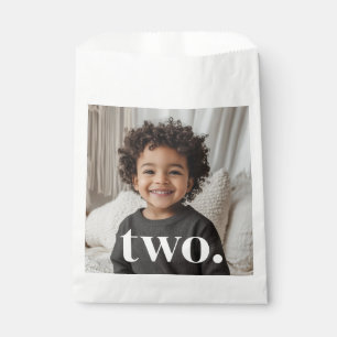 2nd Birthday Photo - two Favour Bags