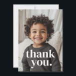 2nd Birthday Photo - two Thank You Card<br><div class="desc">A minimalist second Birthday Birthday design with space to add your own photo and with the word 'two.' over the top. You can change the word to anything else if you prefer!</div>
