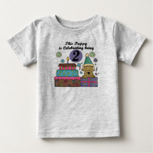 2nd Birthday Puppy Tshirts and Gifts