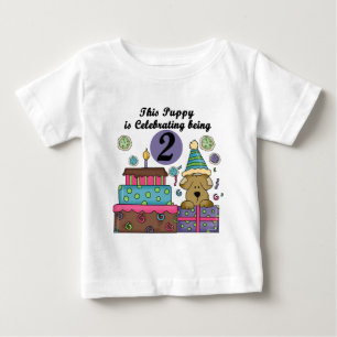 2nd Birthday Puppy Tshirts and Gifts