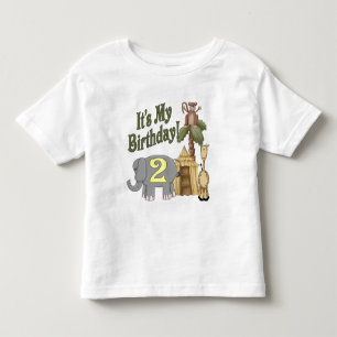 2nd Birthday Safari Toddler T-Shirt