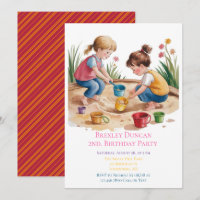 2nd Birthday Sandbox Girl Party