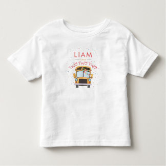 2nd Birthday School Bus Party  Toddler T-Shirt