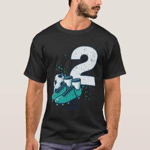 2nd Birthday Soccer Ball Shoes Football 2 Year Old T-Shirt