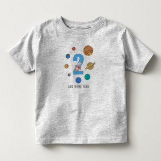 2nd Birthday Solar System Planet  Toddler T-Shirt