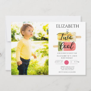 2nd Birthday Summer popsicle party Invitation