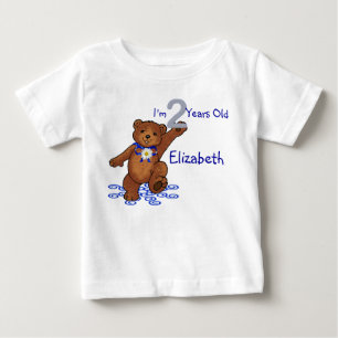 2nd Birthday Teddy Bear for Girl Baby T-Shirt