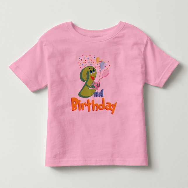 2nd Birthday Toddler T-Shirt (Front)
