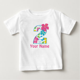 2nd Birthday Tropical Personalised Shirt