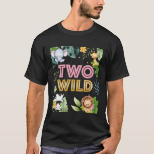 2Nd Birthday Two Wild Second Bday Animal Party T-Shirt