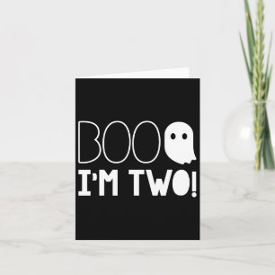 2nd Birthday Two Year Old Boo I'm Two! Halloween G Card