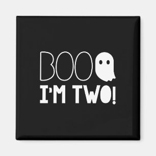 2nd Birthday Two Year Old Boo I'm Two! Halloween G Magnet