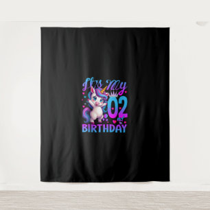 2nd birthday unicorn It's my 2nd birthday Tank Top Tapestry