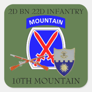2ND BN 22ND INFANTRY 10TH MOUNTAIN STICKERS