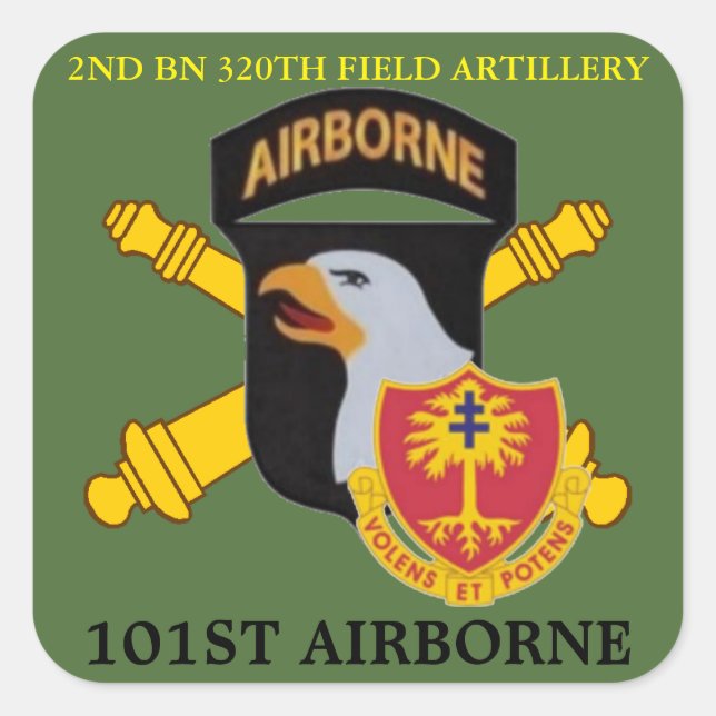 2ND BN 320TH FIELD ARTILLERY 101ST ABN STICKERS (Front)