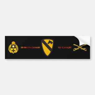 2ND BN 5TH CAVALRY 1ST CAVALRY BUMPER STICKER