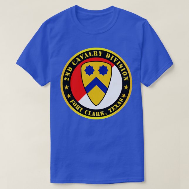 2nd Cavalry Division Fort TX T-Shirt (Design Front)