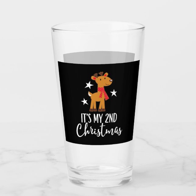 2nd Christmas Reindeer Glass (Front)
