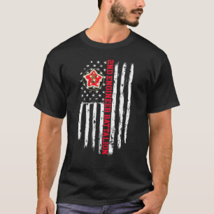 2nd Engineer Battalion American Flag Premium T-Shirt