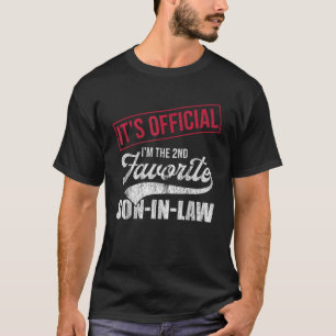 2nd Favorite Son In Law Vintage Funny Parent Men W T-Shirt
