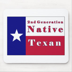 2nd Generation Native Texan Flag Mouse Mat