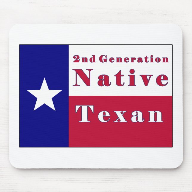 2nd Generation Native Texan Flag Mouse Mat (Front)