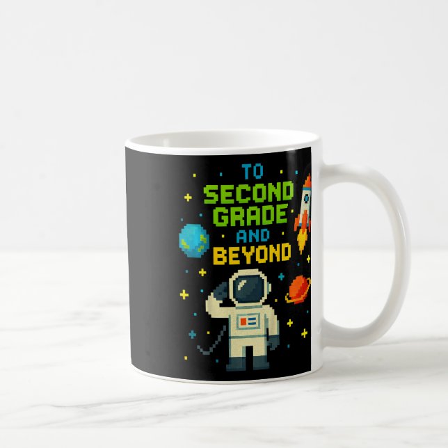 2nd Grade And Beyond Astronaut Space Boys Gamer Fi Coffee Mug (Right)