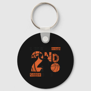 2nd Grade Basketball Back To School Dunking My Way Key Ring