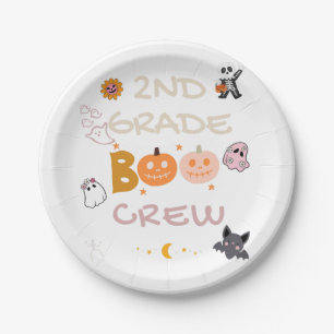 2ND GRADE BOO CREW PARTY PAPER PLATE