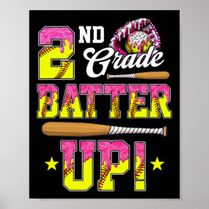 2nd Grade Butter Up Softll Ice Cream Drip Ck To Sc Poster