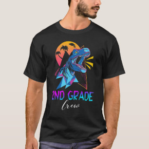2nd Grade Crew Cute Dinosaur First Day Of School B T-Shirt
