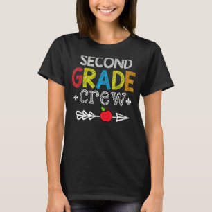 2nd Grade Crew Teacher Student Back To School T-Shirt