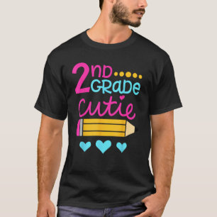 2nd Grade Cutie First Day of School Back to School T-Shirt