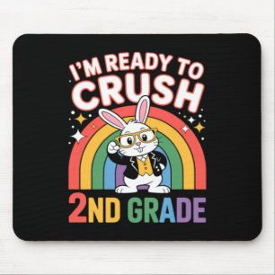 2nd Grade Dabbing Bunny Back To School Ready To Mouse Mat