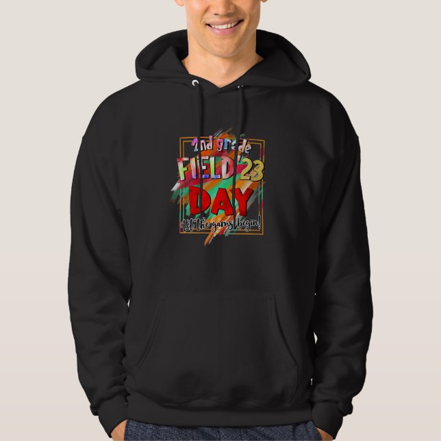 2nd Grade Field Day 2023 Let The Games Begin Kids  Hoodie (Front)