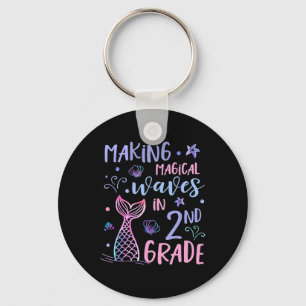 2nd Grade For Girls Cute Mermaid Back To School Se Key Ring
