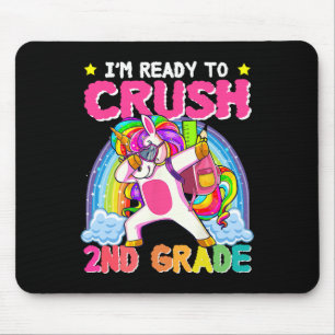 2nd Grade Girls Unicorn Crush Second Grade Back To Mouse Mat