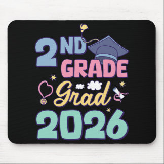 2nd Grade Graduation 2026 Proud Grad Second Grade  Mouse Mat