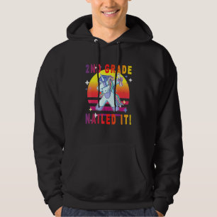 2nd Grade Graduation Magical Dabbing Unicorn 2nd G Hoodie
