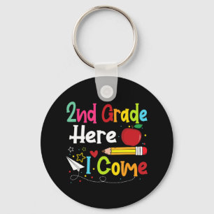 2nd Grade Here I Come Teacher Back To School Boys Key Ring