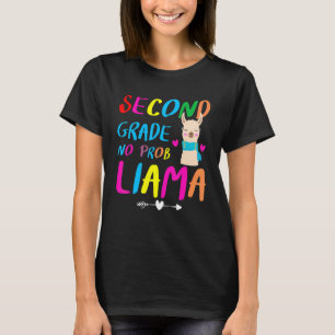 2nd Grade Kid Llama 1st Grade Graduation Back To S T-Shirt