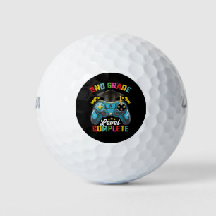 2nd Grade Level Complete Graduation Gaming Gamer Golf Balls