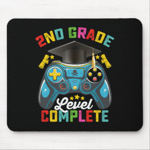 2nd Grade Level Complete Graduation Gaming Gamer Mouse Mat