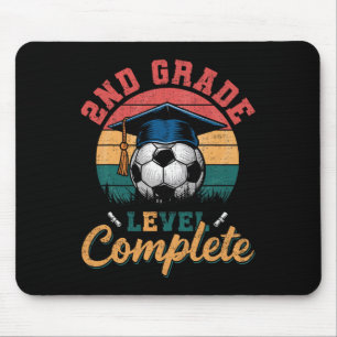 2nd Grade Level Complete Soccer Boy Girl Last Day Mouse Mat