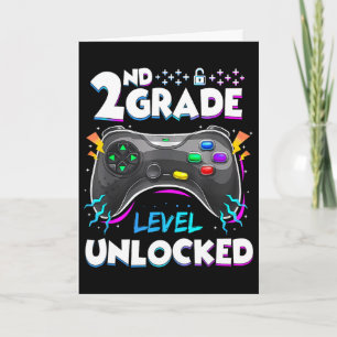 2nd Grade Level Unlocked Ck To School First Day Ga Card