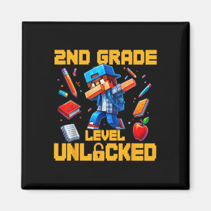 2nd Grade Level Unlocked Dabbing Boys Gamer Ck To  Magnet