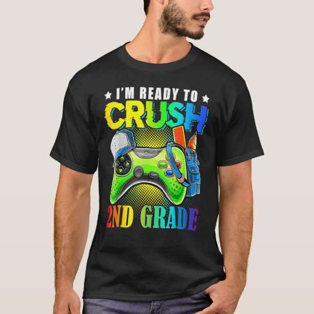 2nd Grade Level Unlocked Game On 2nd Grade Back To T-Shirt (Front)