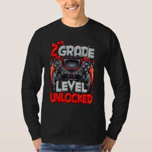2nd Grade Level Unlocked Game On 2nd Grade Back To T-Shirt