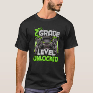 2Nd Grade Level Unlocked Game On 2Nd Grade Back To T-Shirt